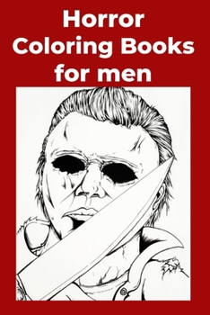 Paperback Horror Coloring Books for men [Large Print] Book