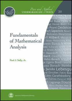 Hardcover Fundamentals of Mathematical Analysis Book