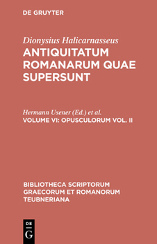 Hardcover Opusculorum Vol. II [Greek, Ancient (To 1453)] Book