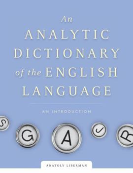 Hardcover An Analytic Dictionary of English Etymology: An Introduction Book