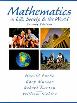 Hardcover Mathematics in Life, Society, & the World Book