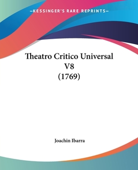 Paperback Theatro Critico Universal V8 (1769) Book