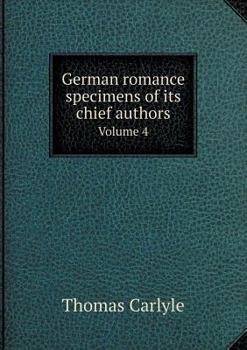 Paperback German romance specimens of its chief authors Volume 4 Book