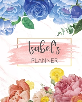 Paperback Isabel's Planner: Monthly Planner 3 Years January - December 2020-2022 - Monthly View - Calendar Views Floral Cover - Sunday start Book