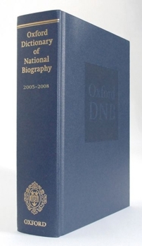 Hardcover Oxford Dictionary of National Biography Supplement: 2005-2008 Book