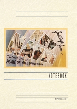 Paperback Vintage Lined Notebook Greetings from New Haven Book