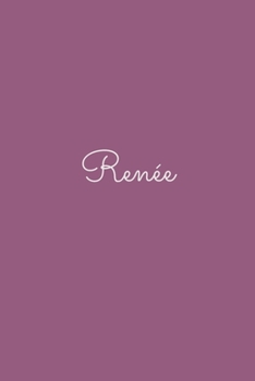Renée: notebook with the name on the cover, elegant, discreet, official notebook for notes, dot grid notebook,