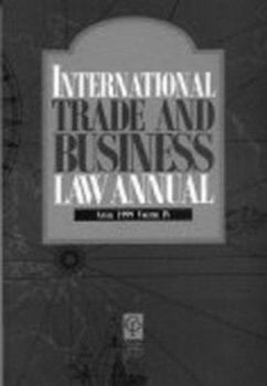 Paperback International Trade and Business Law Annual (v. 1) Book