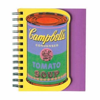 Spiral-bound Andy Warhol Soup Can Layered Journal Book
