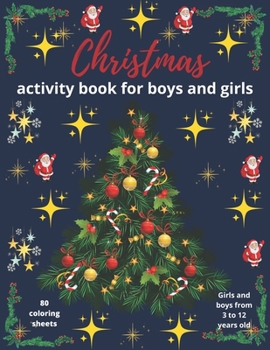 Paperback Christmas activity book for boys and girls Book