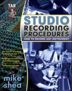 Paperback Studio Recording Procedures Book