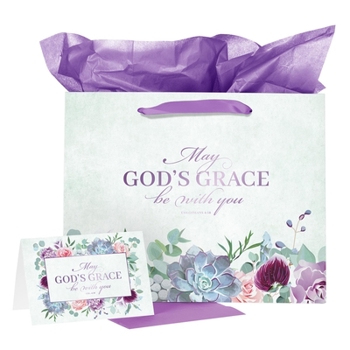 Misc. Supplies Gift Bag with Card Large Landscape God's Grace Col. 4:18 Book