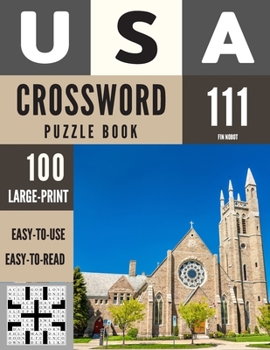 Paperback USA Crossword Puzzle Book: 100 Large-Print Crossword Puzzle Book for Adults (Book 111) Book