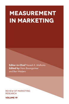 Hardcover Measurement in Marketing Book