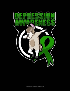 Paperback Depression Awareness Llama: Unruled Composition Book