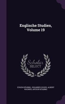 Hardcover Englische Studien, Volume 19 Book