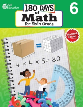 Paperback 180 Days of Math for Sixth Grade: Practice, Assess, Diagnose Book