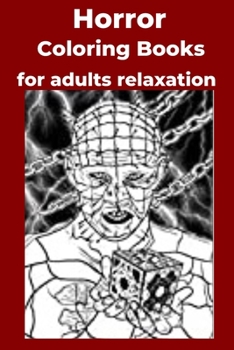 Paperback Horror Coloring Books for adults relaxation Book