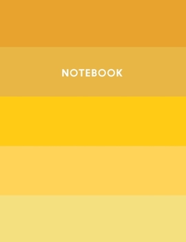 Paperback Notebook: Yellow lined notebook - 100 pages - 8.5 x 11 Book