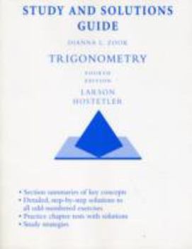Study and Solutions Guide for Larson/Hostetler's Trigonometry, 4th