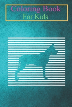 Coloring Book For Kids: Great Dane Silhouette Dog Mom Dad Animal Coloring Book: For Kids Aged 3-8 (Fun Activities for Kids)