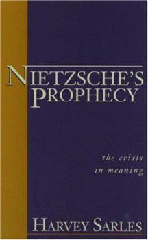 Hardcover Nietzsche's Prophecy: The Crisis in Meaning Book
