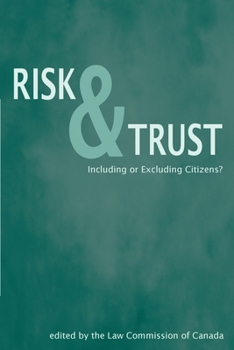 Paperback Risk and Trust: Including or Excluding Citizens? Book