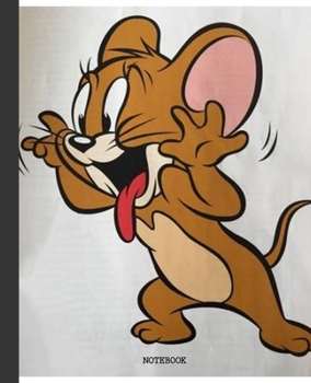 Notebook: Cartoon Tom and Jerry Soft Glossy Cover Graph Paper Pages Book 7.5 x 9.25 Inches 110 Pages