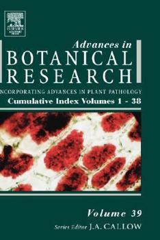 Hardcover Advances in Botanical Research: Volume 39 Book