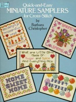 Paperback Quick-And-Easy Miniature Samplers for Cross-Stitch Book