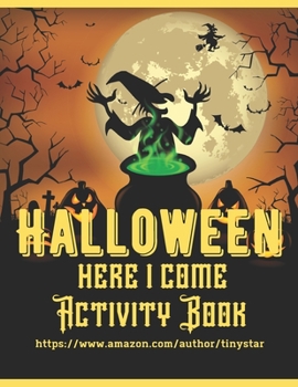 Paperback halloween here i come: Early Learning At-home Activity Workbook Book