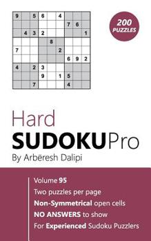 Paperback Hard Sudoku Pro: Book for Experienced Puzzlers (200 puzzles) Vol. 95 Book