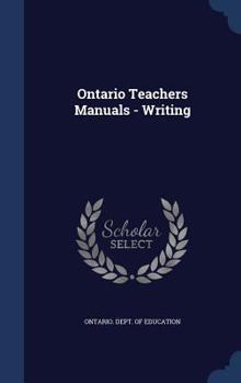 Hardcover Ontario Teachers Manuals - Writing Book