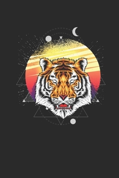 Retro Tiger: Tigers Notebook, Blank Lined (6" x 9" - 120 pages) ~ Animal Themed Notebook for Daily Journal, Diary, and Gift