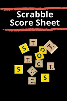 Paperback Scrabble Game Score Sheet Book