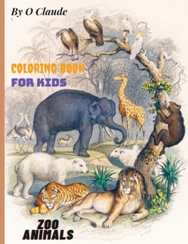 Paperback Coloring Book For Kids: Zoo Animals Book