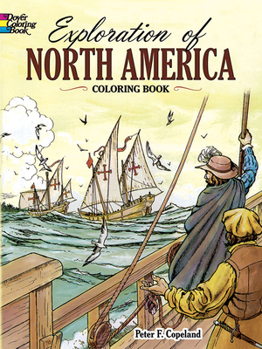 Paperback Exploration of North America Coloring Book