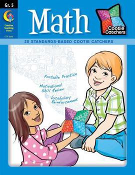 Paperback Cootie Catchers: Math, Grade 5 Book
