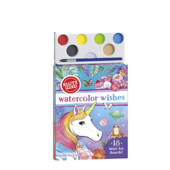 Toy Watercolor Wishes Postcard Kit [With Paint] Book