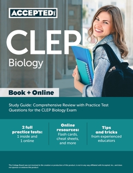 Paperback CLEP Biology Study Guide: Comprehensive Review with Practice Test Questions for the CLEP Biology Exam Book