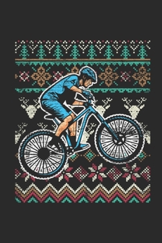 Paperback Christmas Sweater - Bicycle: Dotted Bullet Grid Notebook / Journal (6 X 9 -120 Pages) - Ugly Christmas Gift Idea Book