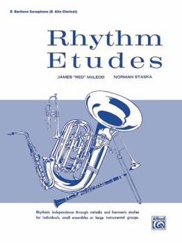 Paperback Rhythm Etudes: E-flat Baritone Saxophone (E-flat Alto Clarinet) Book