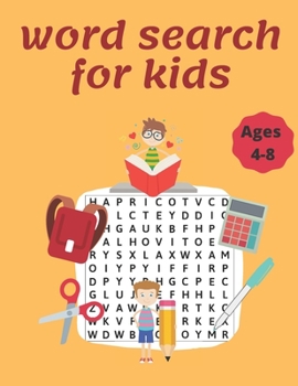 Paperback Word search for Kids Ages 4-8: Puzzles Word Search Books for Kids, 30 Puzzles Book Game Book