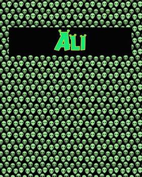 Paperback 120 Page Handwriting Practice Book with Green Alien Cover Ali: Primary Grades Handwriting Book