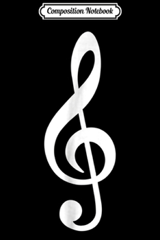 Composition Notebook: Music note clef  Journal/Notebook Blank Lined Ruled 6x9 100 Pages