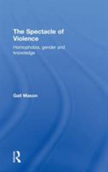 Hardcover The Spectacle of Violence: Homophobia, Gender and Knowledge Book