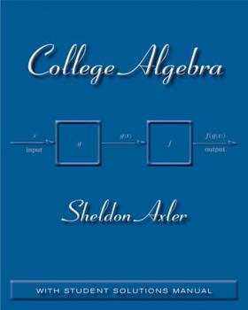 Paperback College Algebra: With Student Solutions Manual Book