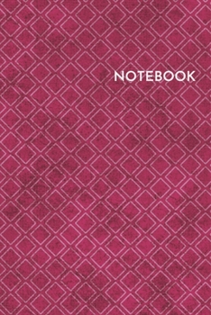 Notebook: Purple and Pink Diamond Shapes Blank Lined Blush Notes Journal 6x9 Inches 100 Pages