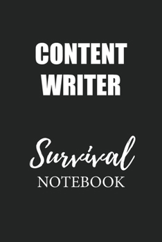 Content Writer Survival Notebook: Small Undated Weekly Planner for Work and Personal Everyday Use Habit Tracker Password Logbook Music Review Playlist Diary Journal