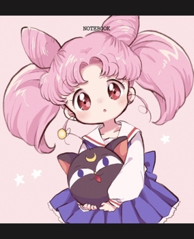 Notebook: Sailor Moon Anime Soft Glossy Cover College Ruled Pages Book 7.5 x 9.25 Inches 110 Pages